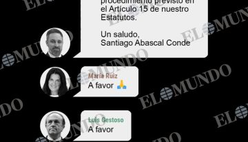 Los 'whatsapps' de la purga de Ortega Smith: expulsado en 13 minutos por «daño a Vox»