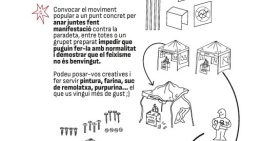Un manual para atacar «fascistas» de Vox y Aliança: las juventudes de la CUP llaman a señalarlos como «ratas» y destrozar sus carpas