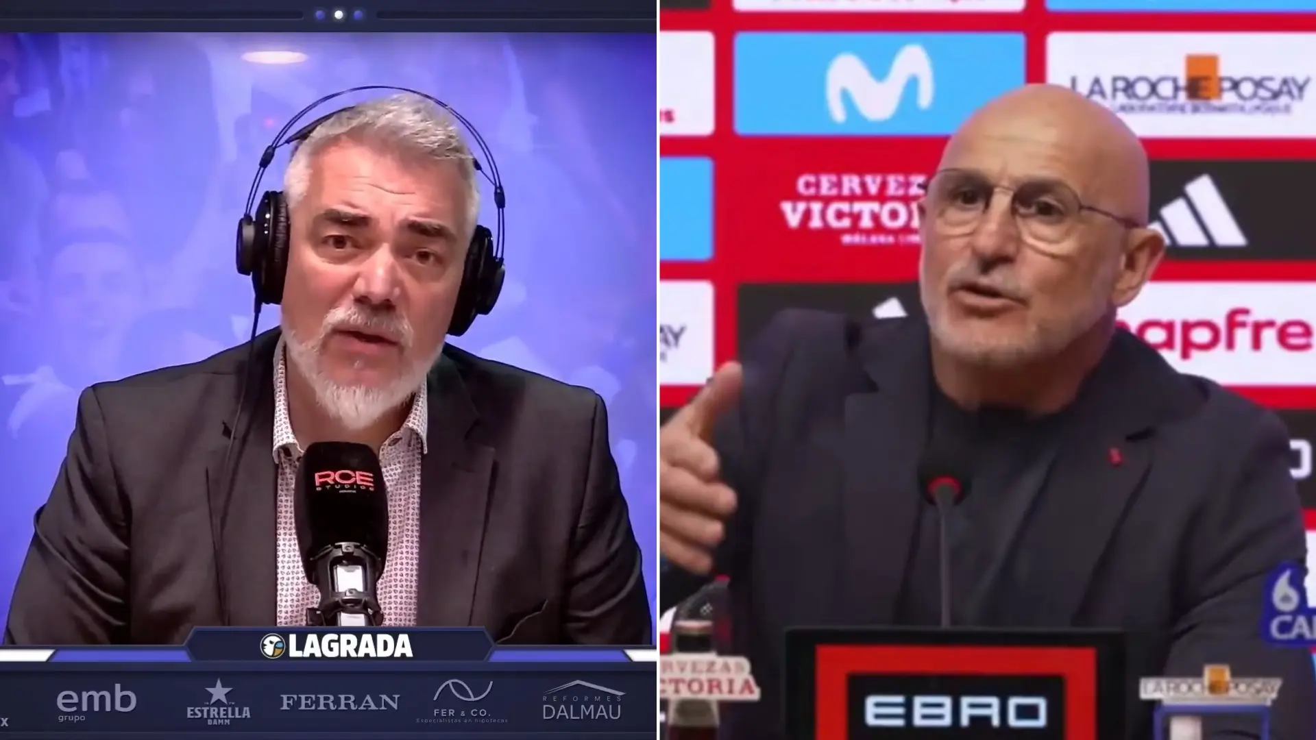 El periodista Francesc Via responde a De la Fuente tras su tenso momento en rueda de prensa: «Qué nivel el suyo, seleccionador»
