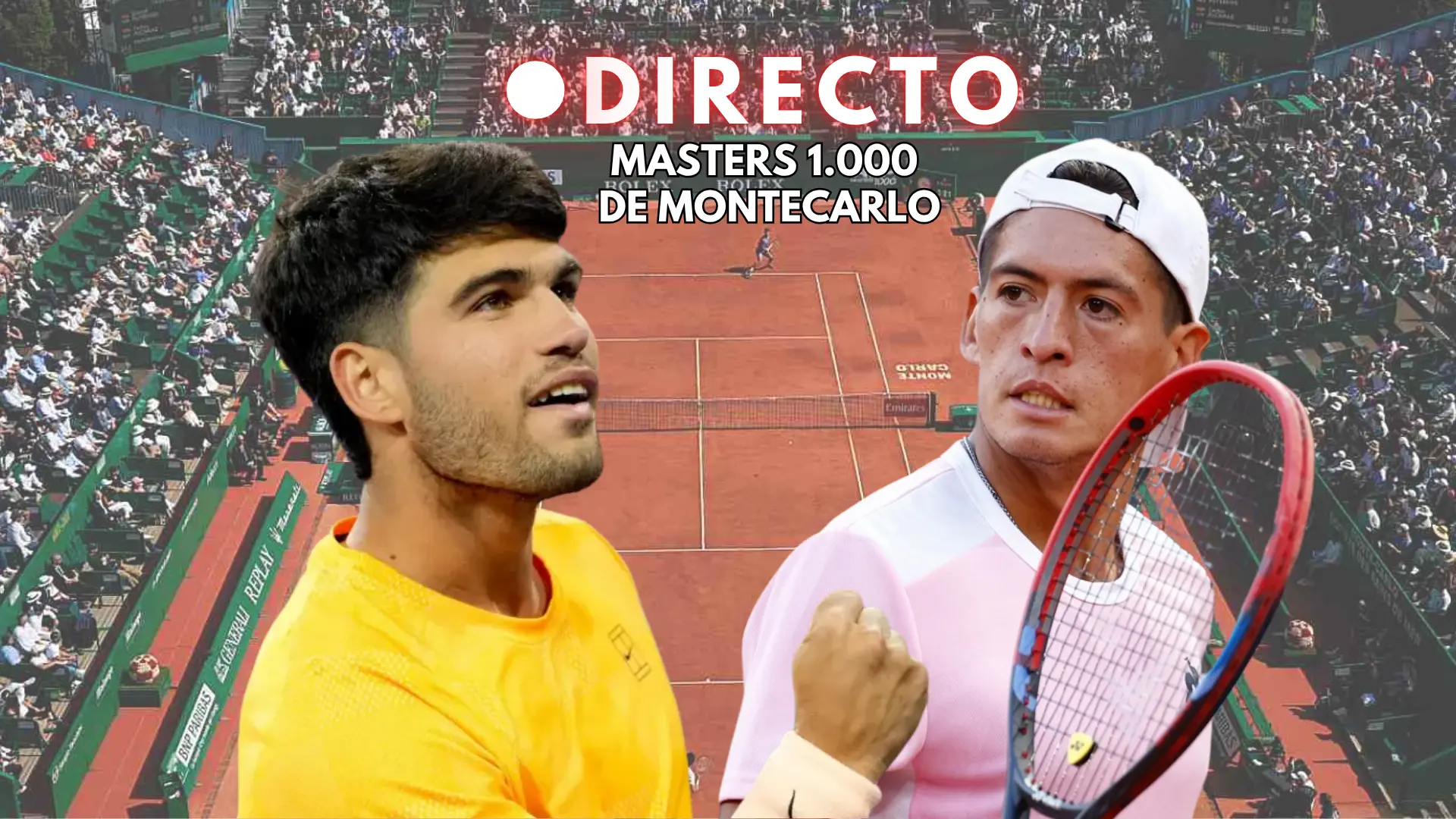 Carlos Alcaraz – Sebastián Báez, en directo: debut del murciano en el Masters 1.000 de Montecarlo