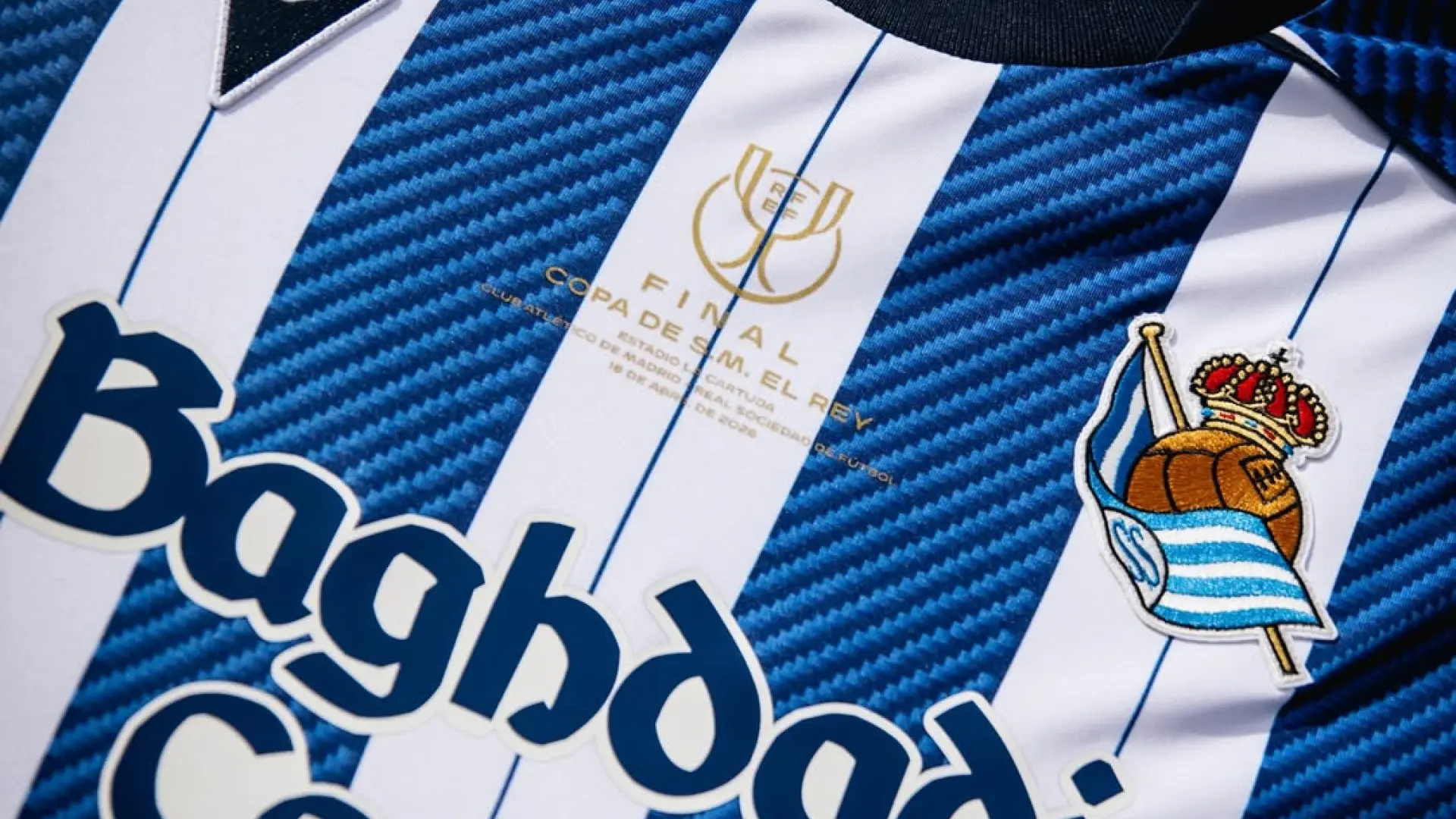 El detalle de la camiseta de la Real Sociedad para la final de la Copa: no estará a la venta y va a ser única