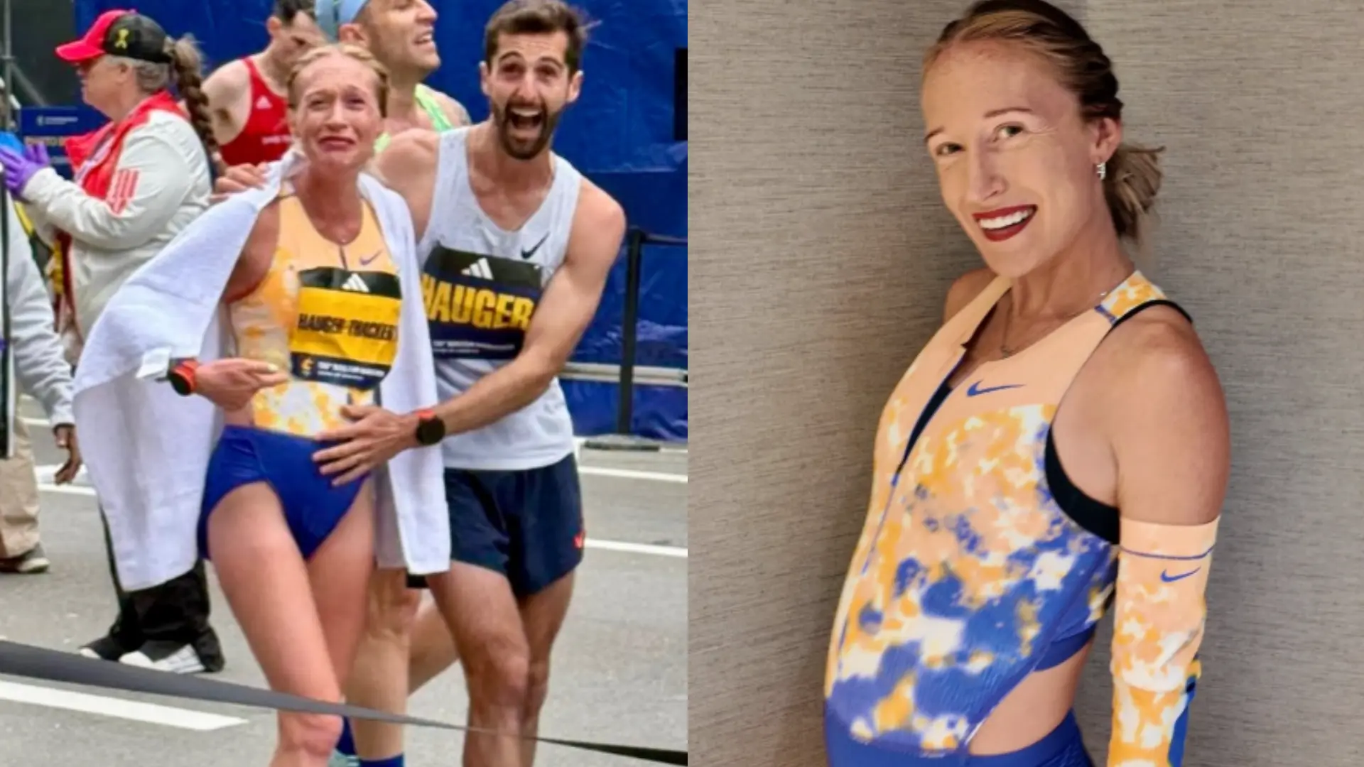 Calli Hauger-Thackery desafía los límites en el Maratón de Boston: espectacular tiempo embarazada de cinco meses
