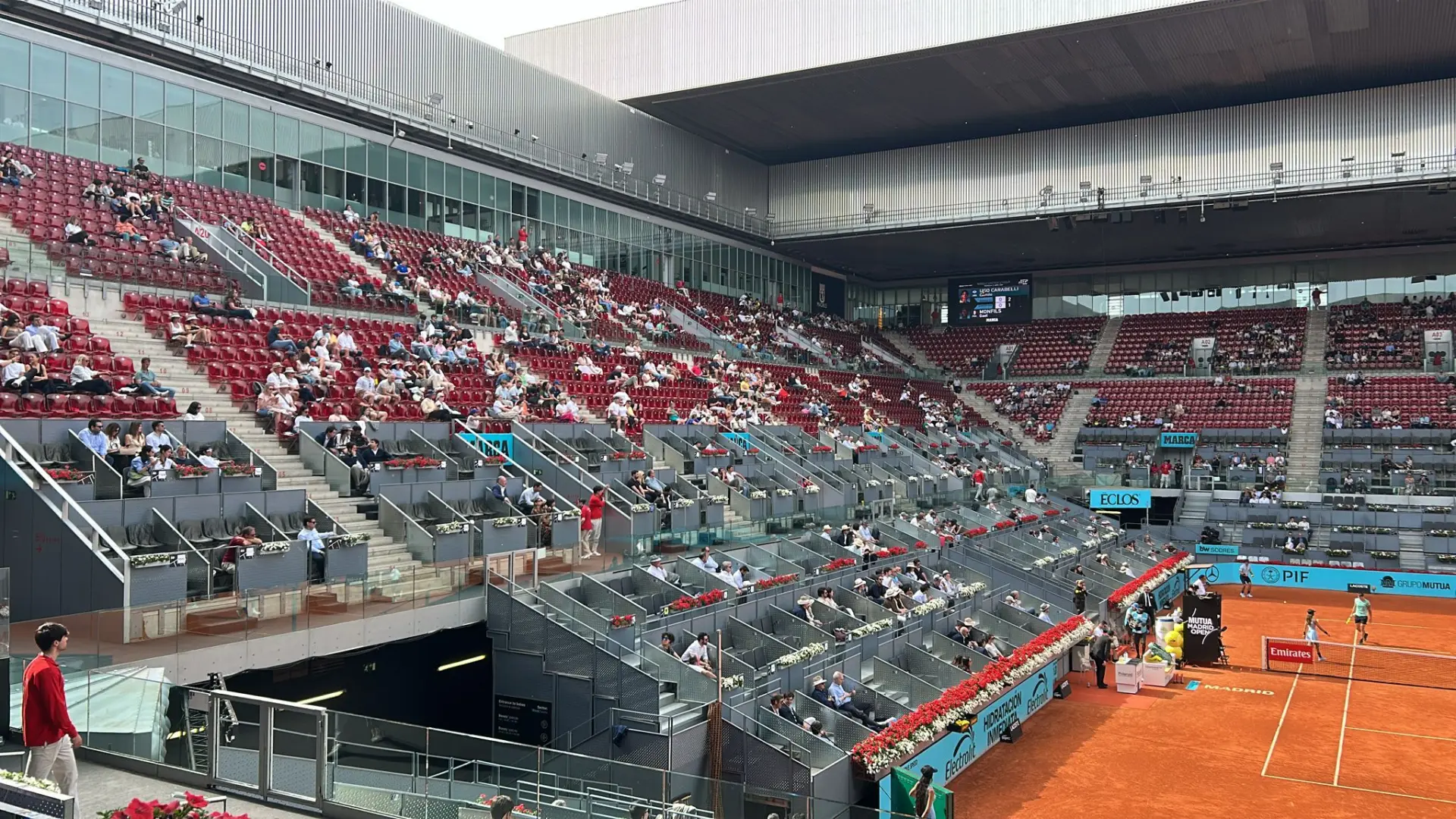 Polémica por la ausencia de público en el Mutua Madrid Open: lío con los palcos VIP, entradas agotadas y gradas vacías