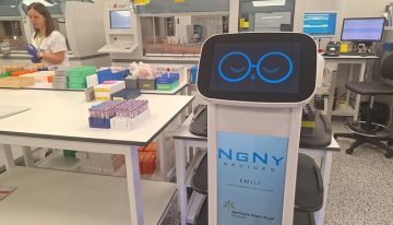 El Hospital de Can Ruti prueba un sistema robotizado para trasladar muestras biológicas