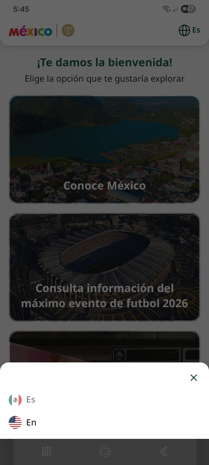CDATA[
“México Invita” es la aplicación móvil con la que el Gobierno de México busca impulsar el turismo y la derrama económica de las 32 entidades federativas, en aras del Mundial de Futbol 2026. Disponible para iOS y Android desde este jueves, y a 20 días del evento deportivo, la apuesta aún tiene varias áreas de mejora, ya que parece inacabada y con un diseño que puede ser poco efectivo para los usuarios móviles. A continuación, Expansión compartirá una reseña de cómo funciona, las propuestas de valor y en qué falla.
¿Cómo es la aplicación “México Invita”?
![