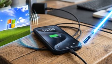 He cambiado el sonido de mi iPhone cuando se carga. Tenía dudas entre el arranque de Windows XP o un sable láser