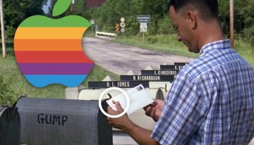 En la película Forrest Gump, Apple filtró un producto ocho años antes de lanzarse. Puede verse a partir del minuto 102