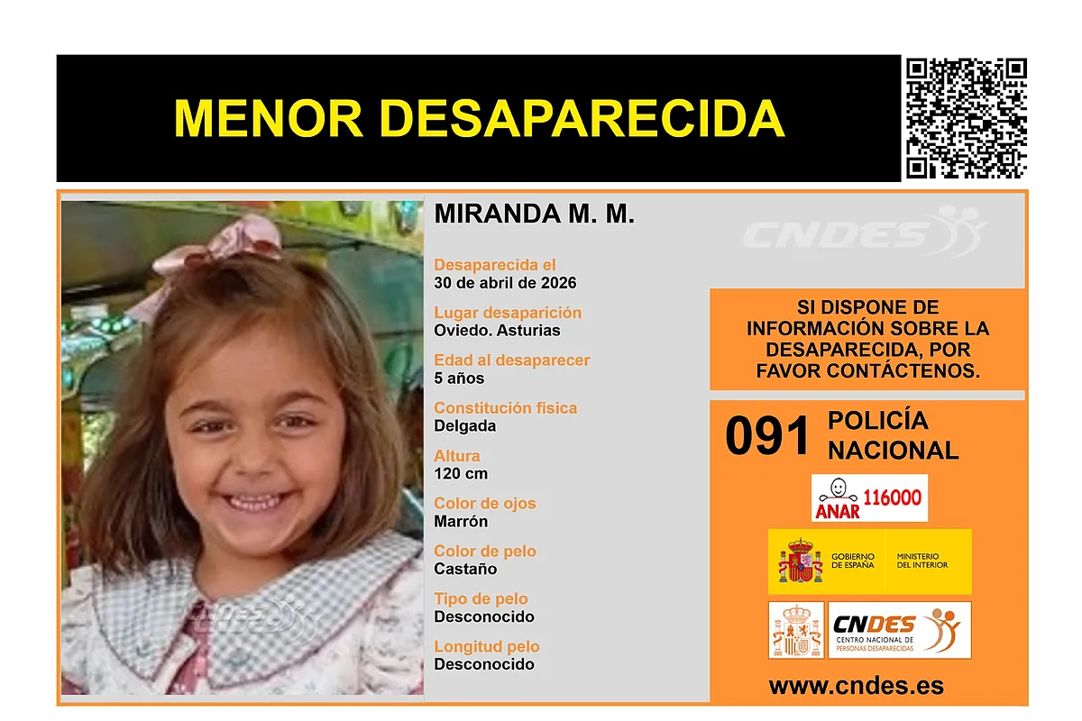 La Policía busca a una niña de cinco años cuyos padres biológicos habrían arrebatado a su familia de acogida en Oviedo