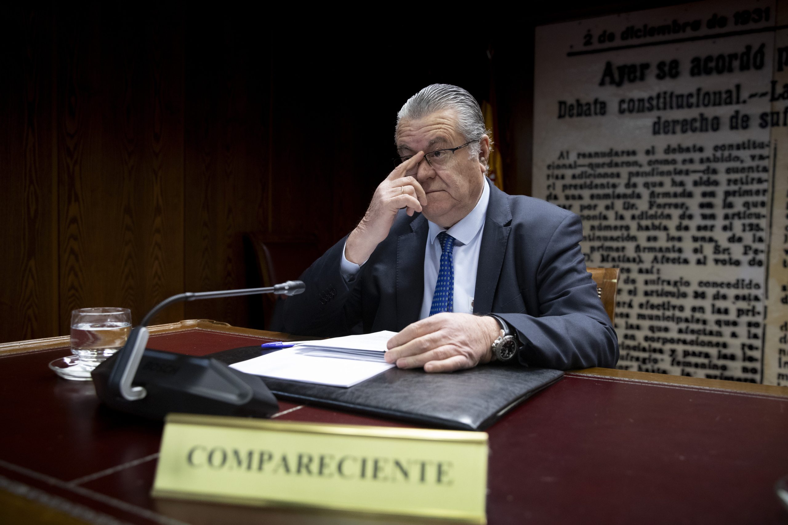 El presidente de Plus Ultra, Julio Martínez, en la comisión del 'caso Koldo' del Senado.