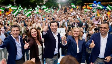 Juanma Moreno: el favorito cierra la campaña sin Feijóo y fortalecido por  las pifias del PSOE de Montero: «Hay que convencer a los que dudan. ¡Que nadie se quede en casa!»