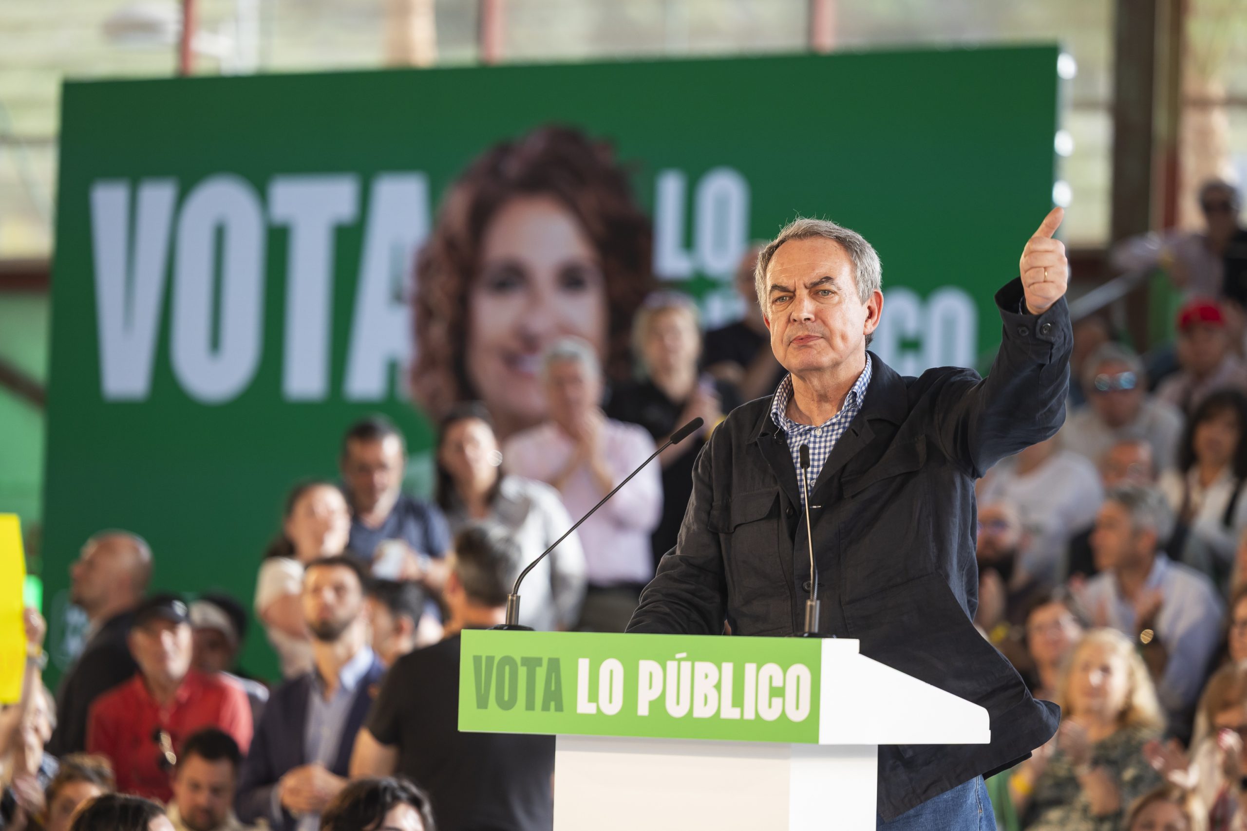 Zapatero, en la campaña andaluza.