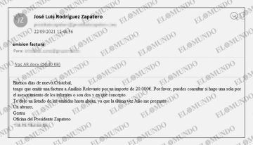 La trama corrupta gestionó a través del correo «presidente Zapatero» las facturas falsas, trabajos simulados y asesorías ficticias