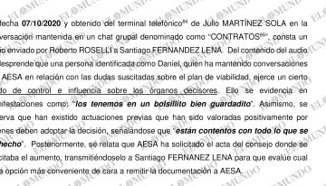 Los contactos de la 'trama ZP' con los decisores públicos y el jefe de SEPI Partearroyo: «Los tenemos bien guardaditos en el bolsillito»