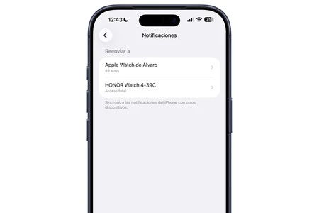 Ajustes De Reenvio De Notificaciones De Relojes