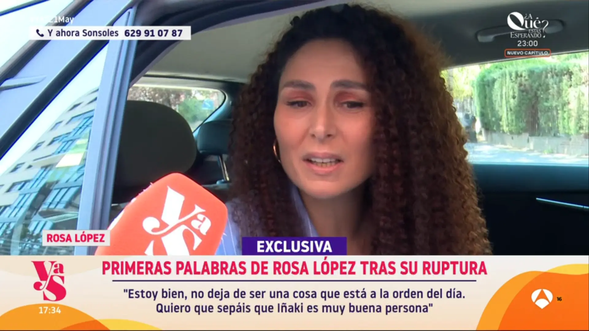 Rosa López vuelve a pronunciarse sobre su ruptura: «Iñaki es la mejor persona que me he encontrado en mi vida»