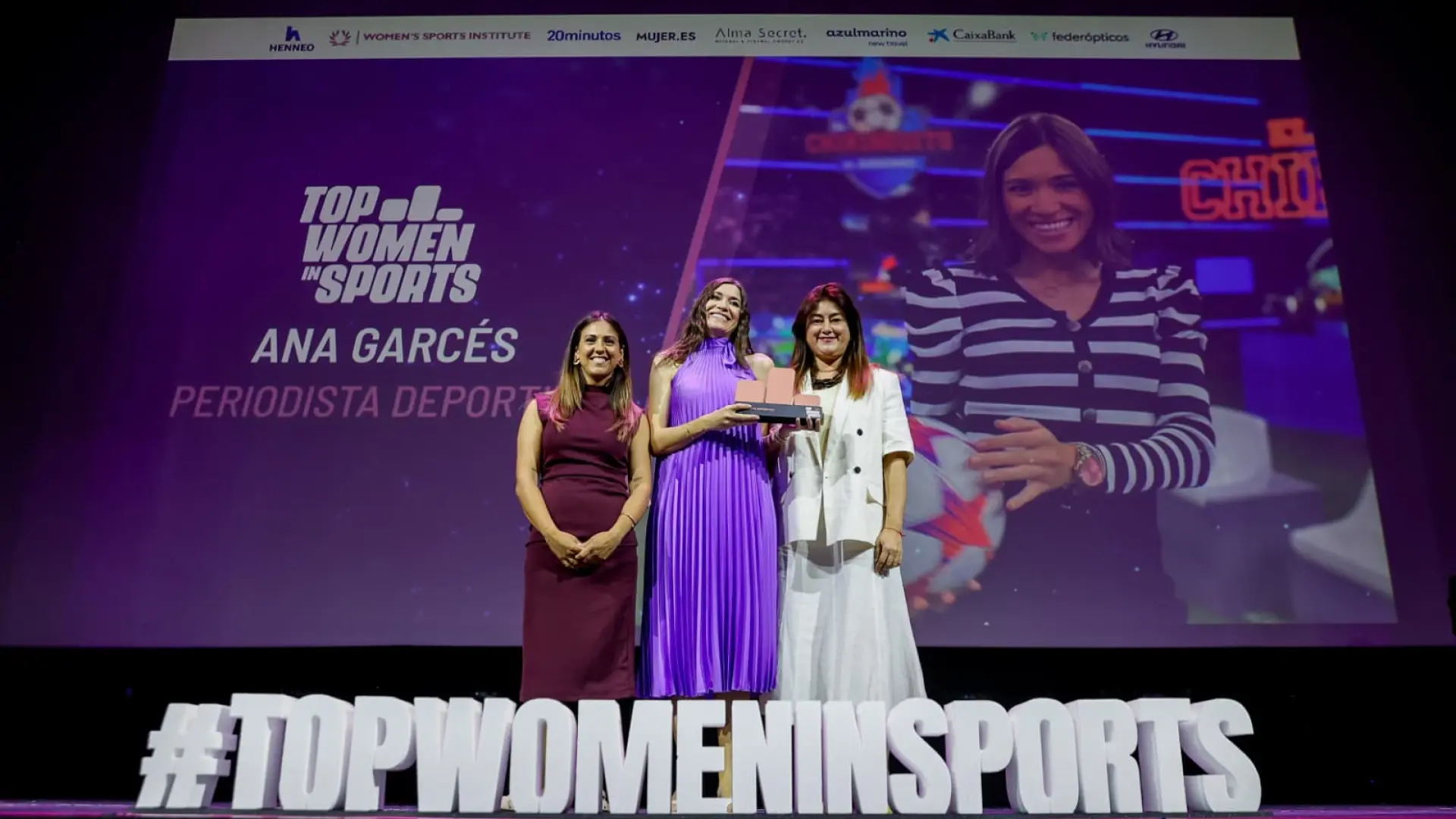 Ana Garcés, galardonada en Top Women en la categoría de periodista deportiva: «Cumplo un sueño»