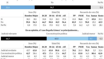 La virulencia del ataque del PSOE a los jueces hace dudar a muchos de sus votantes: un tercio no secunda las críticas ni la ofensiva por Begoña