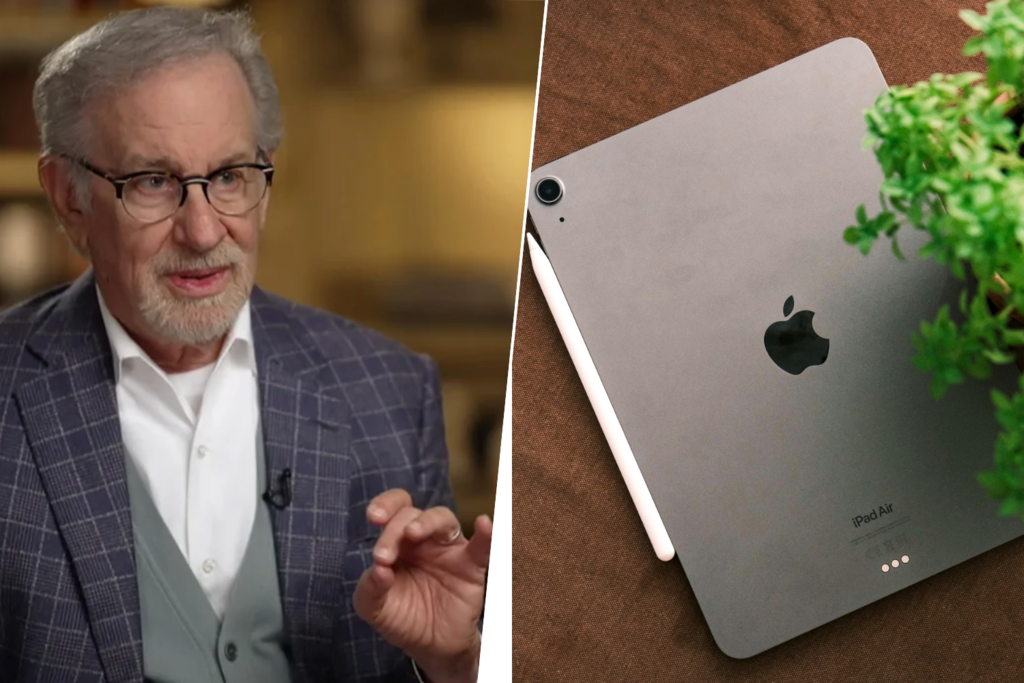 "Gracias, Steve Jobs": Steven Spielberg confiesa que escribió el guion de 'Disclosure Day' en Notas de su iPad