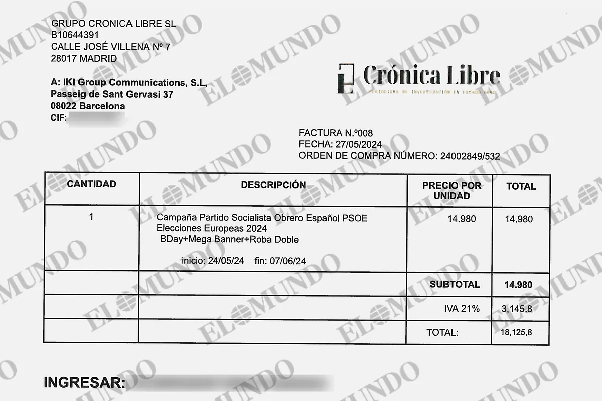 El PSOE camufló pagos a la trama de las cloacas bajo el concepto «elecciones europeas 2024»