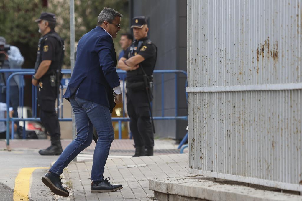 Miguel Ángel Gallardo, a su llegada al juicio.