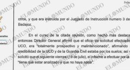 El que fuera DAO de la Guardia Cilvil ordenó a la UCO no investigar a David Sánchez en Badajoz: «Que no haya nada»