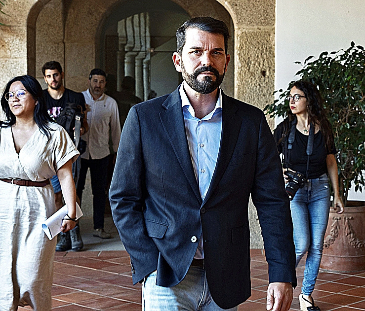 El secretario general del PSOE extremeño, Álvaro Sánchez Cotrina.