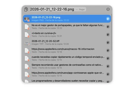 Portapapeles Macos