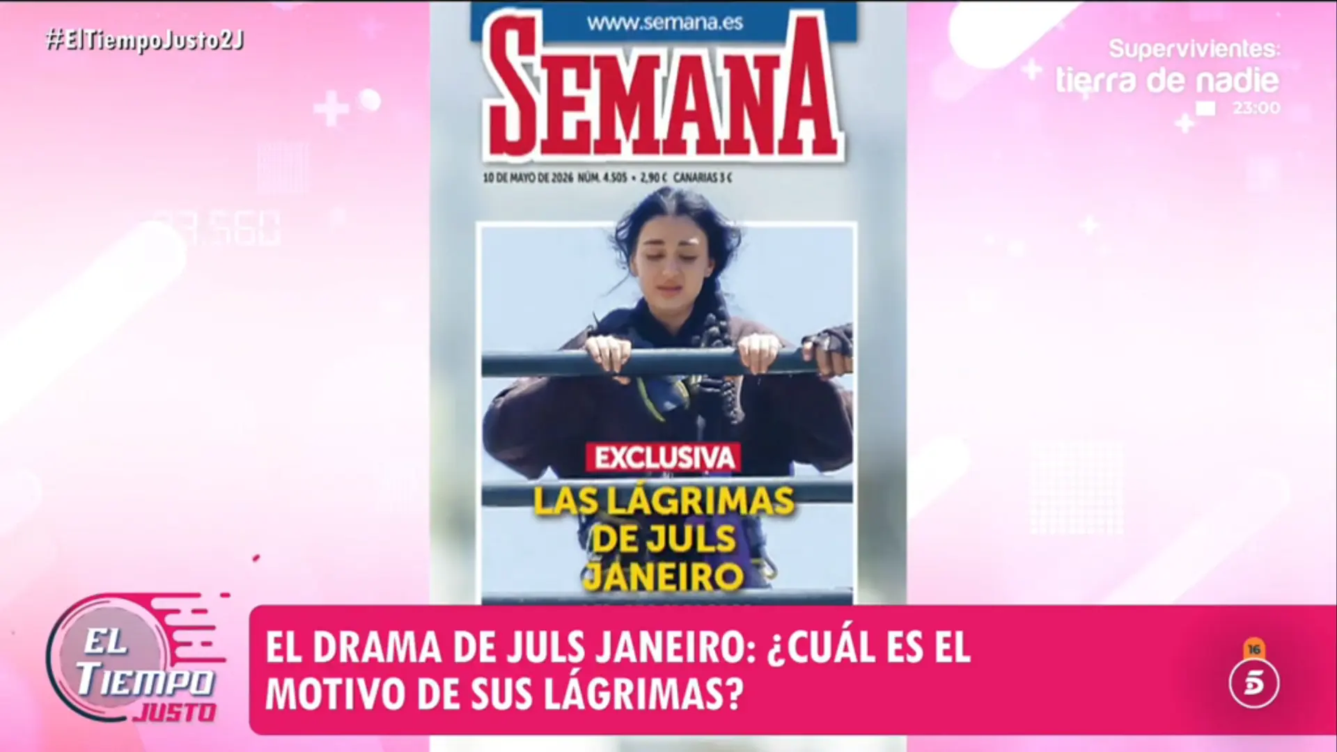 La angustia de Julia Janeiro al enfrentarse al 'puenting': «Entra en pánico y rompe a llorar»