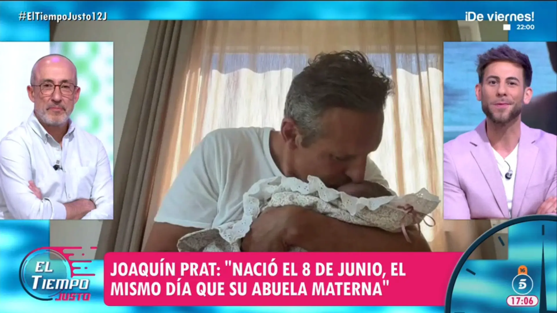 Joaquín Prat, padre por segunda vez: «Volver a tener esta sensación es absolutamente maravilloso»