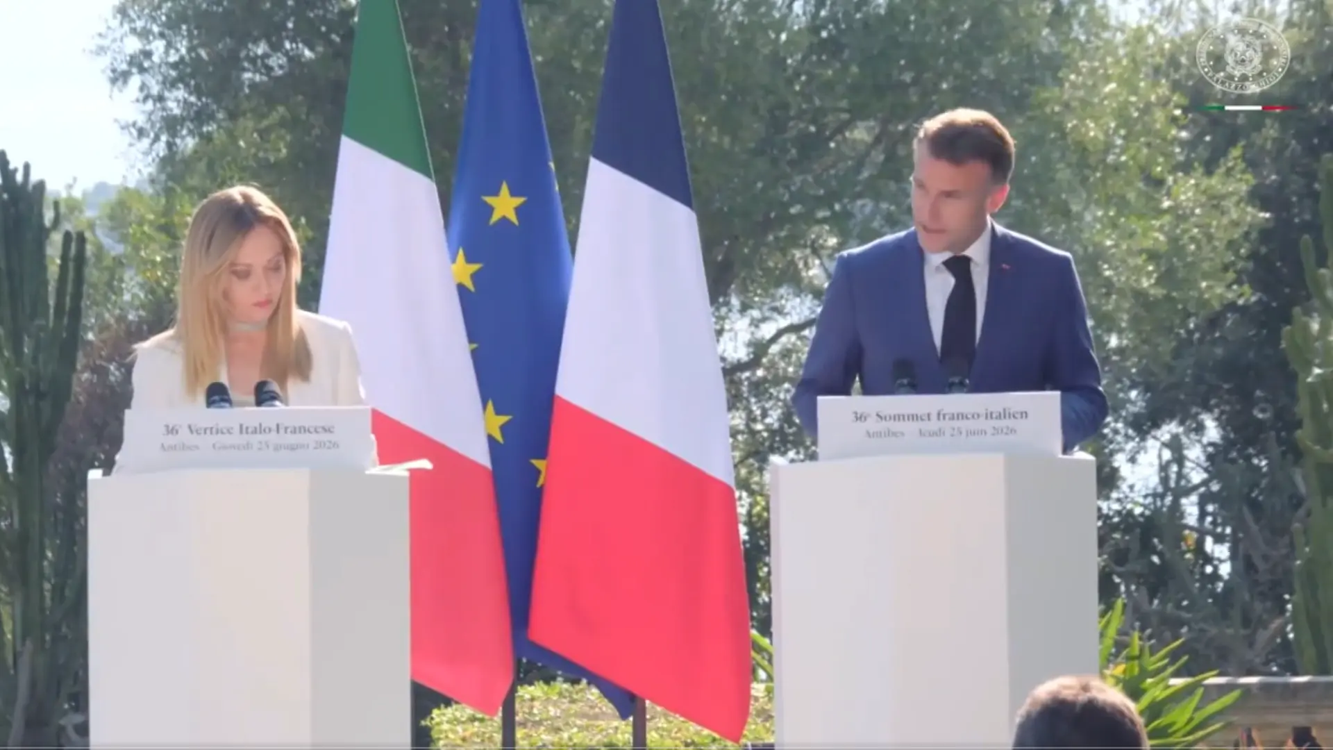 Macron y Meloni firman siete acuerdos con el objetivo de profundizar en la cooperación militar e industrial