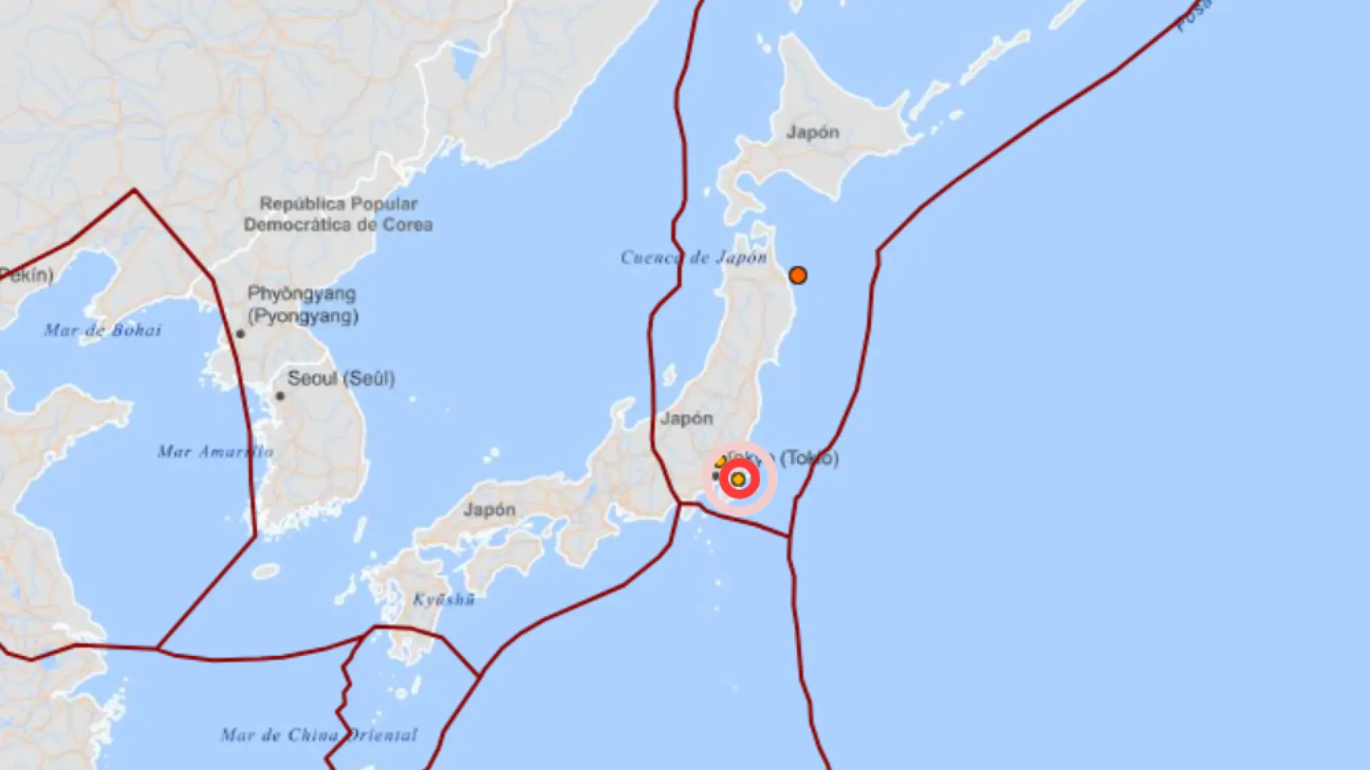 Un nuevo terremoto de magnitud 5,8 sacude el este de Japón y se deja notar con intensidad en Tokio