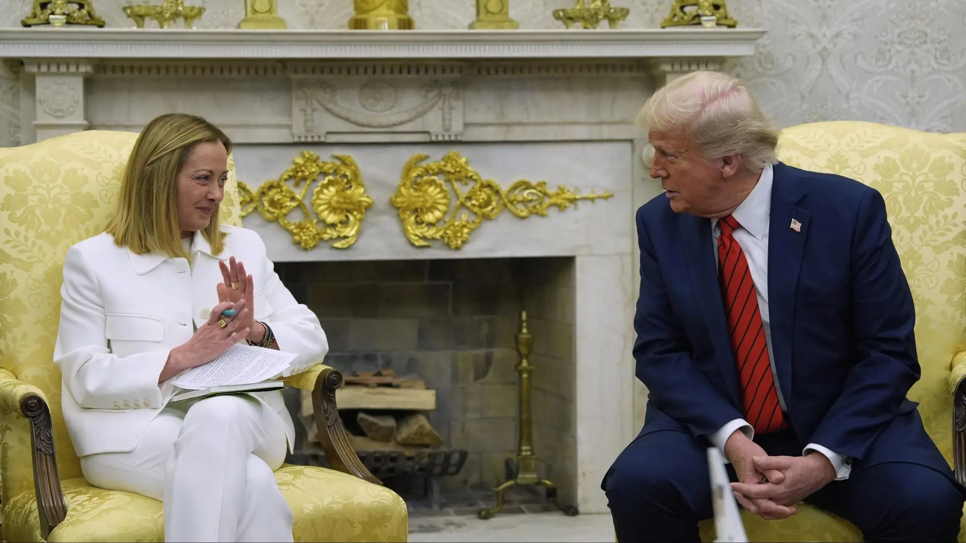 Trump contraataca a Meloni, que negó que le pidiera una foto: «Es mi admiradora, pero no la quiero»