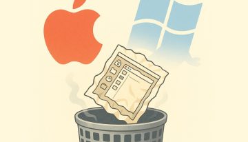 Apple tiró su sistema operativo a la basura y empezó de cero dos veces. Todo para «no parecerse a Windows»