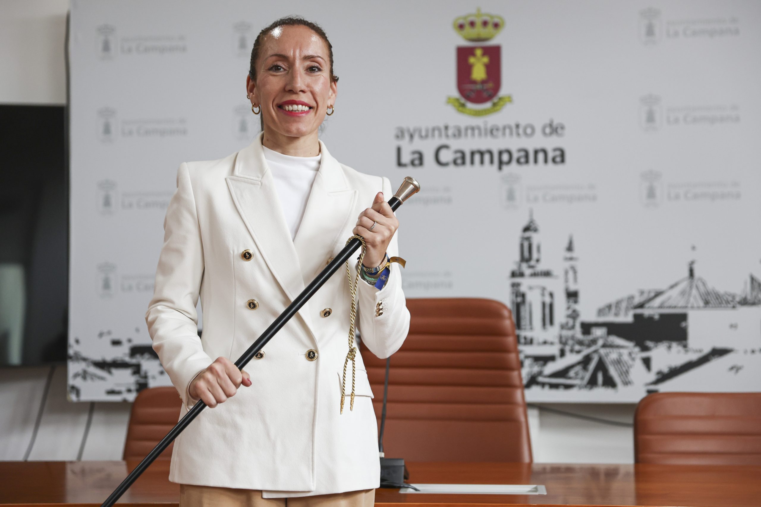 La alcaldesa de La Campana, desde la moción de censura de enero, Dolores Veragua.