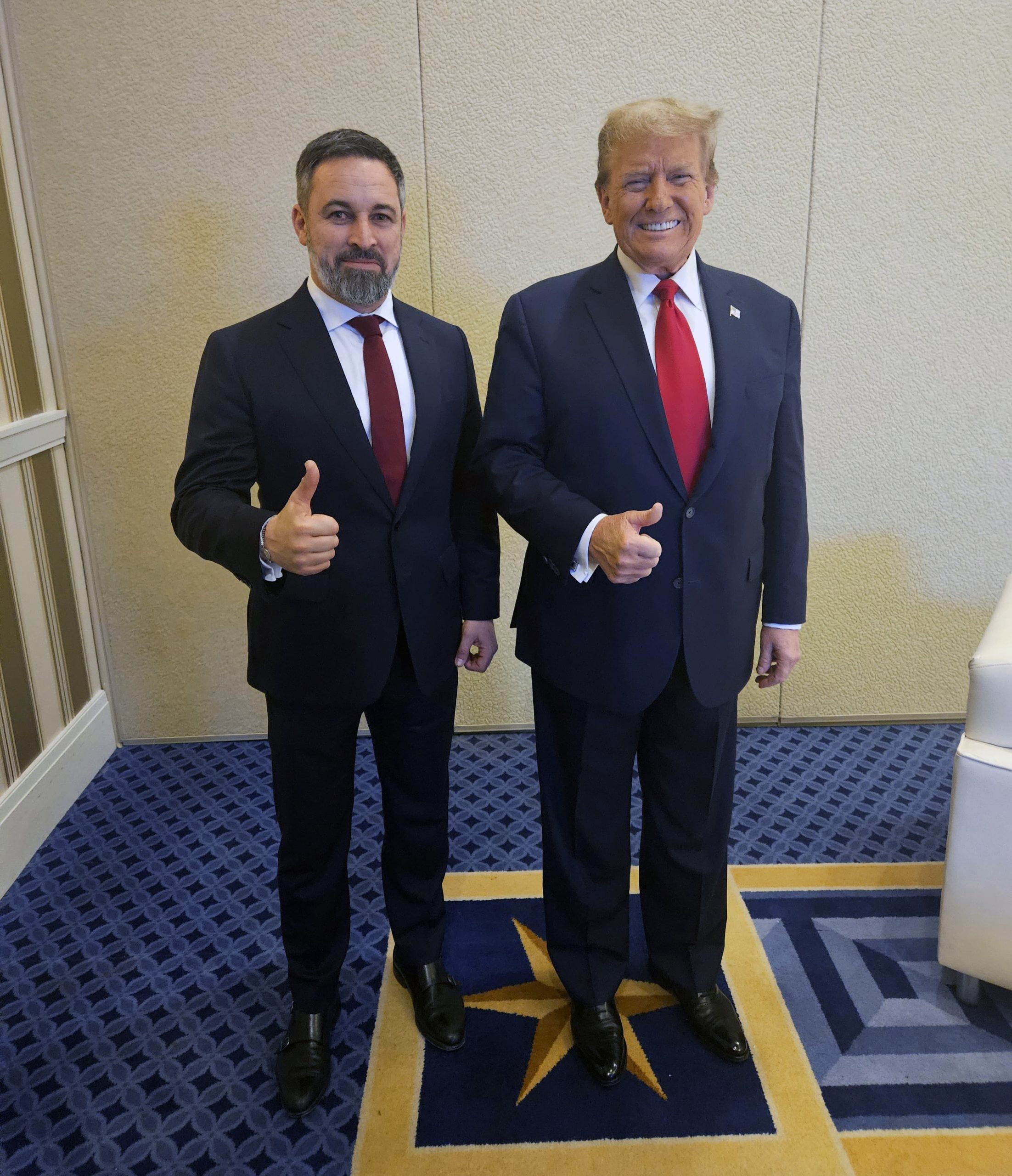 Santiago Abascal y Donald Trump.