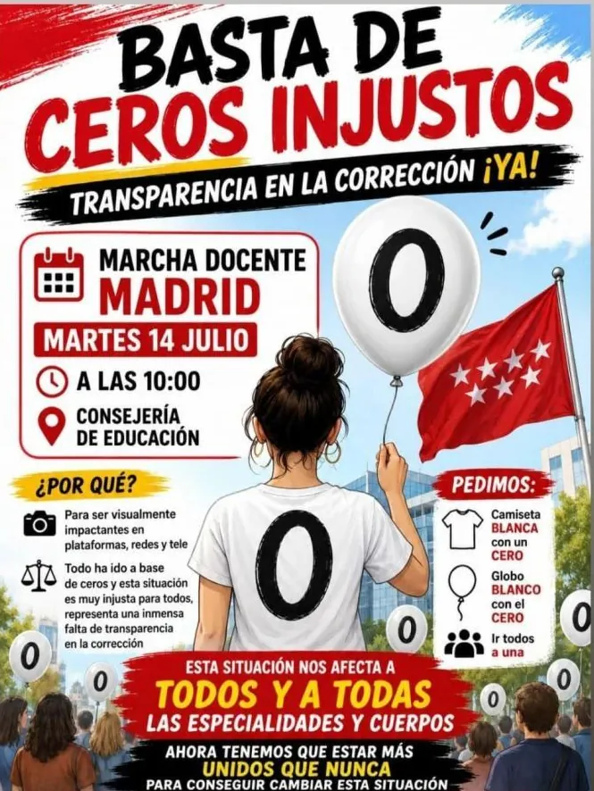Padres de opositores suspendidos los acompañan a reclamar los ceros: «Puso 'globo' con 'uve' muchas veces, pero se presentó con sus progenitores»