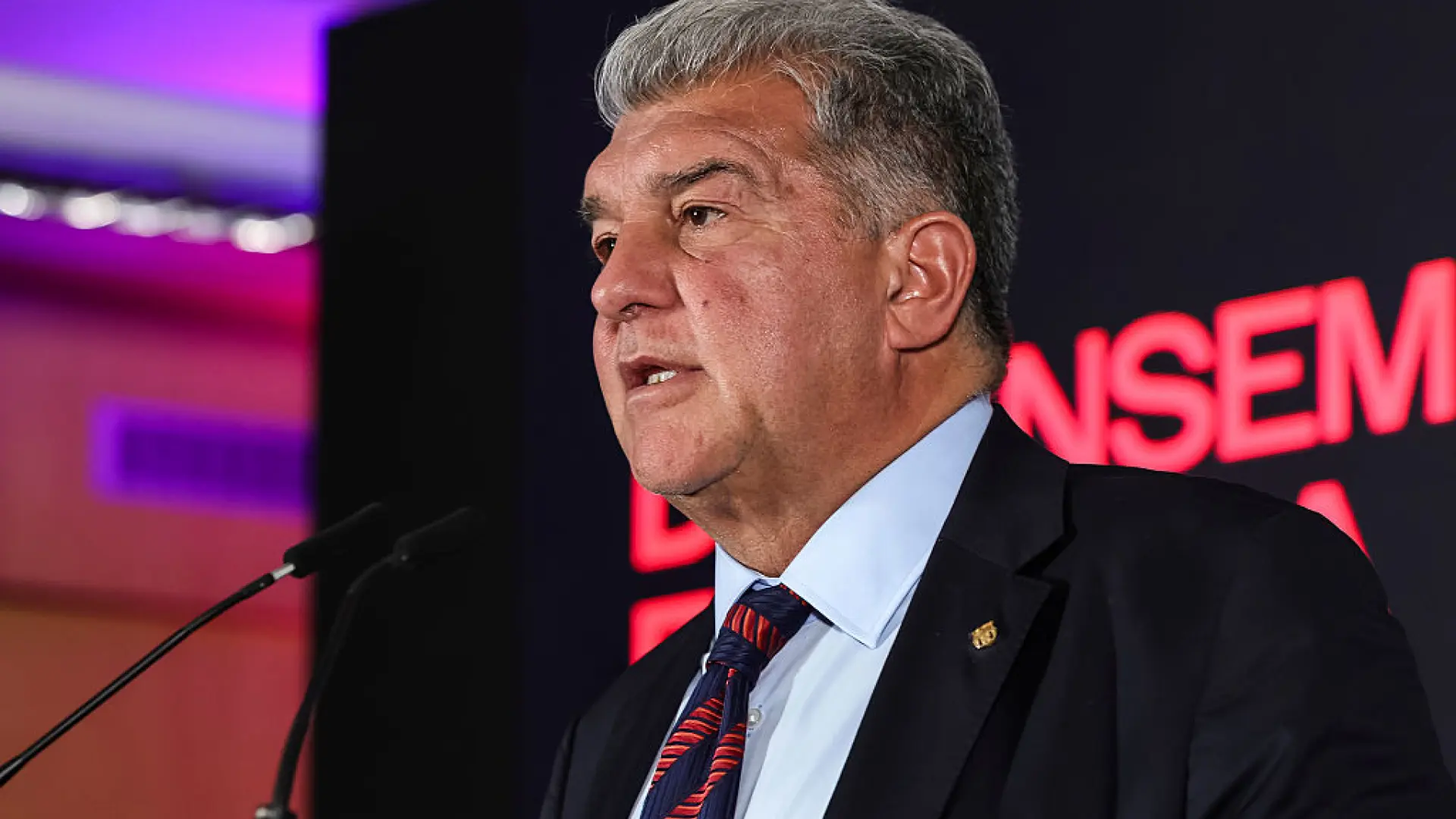 Joan Laporta, sobre Julián Álvarez: «La oferta al Atlético es firme, pero se están cerrando en banda y esperemos que recapaciten»