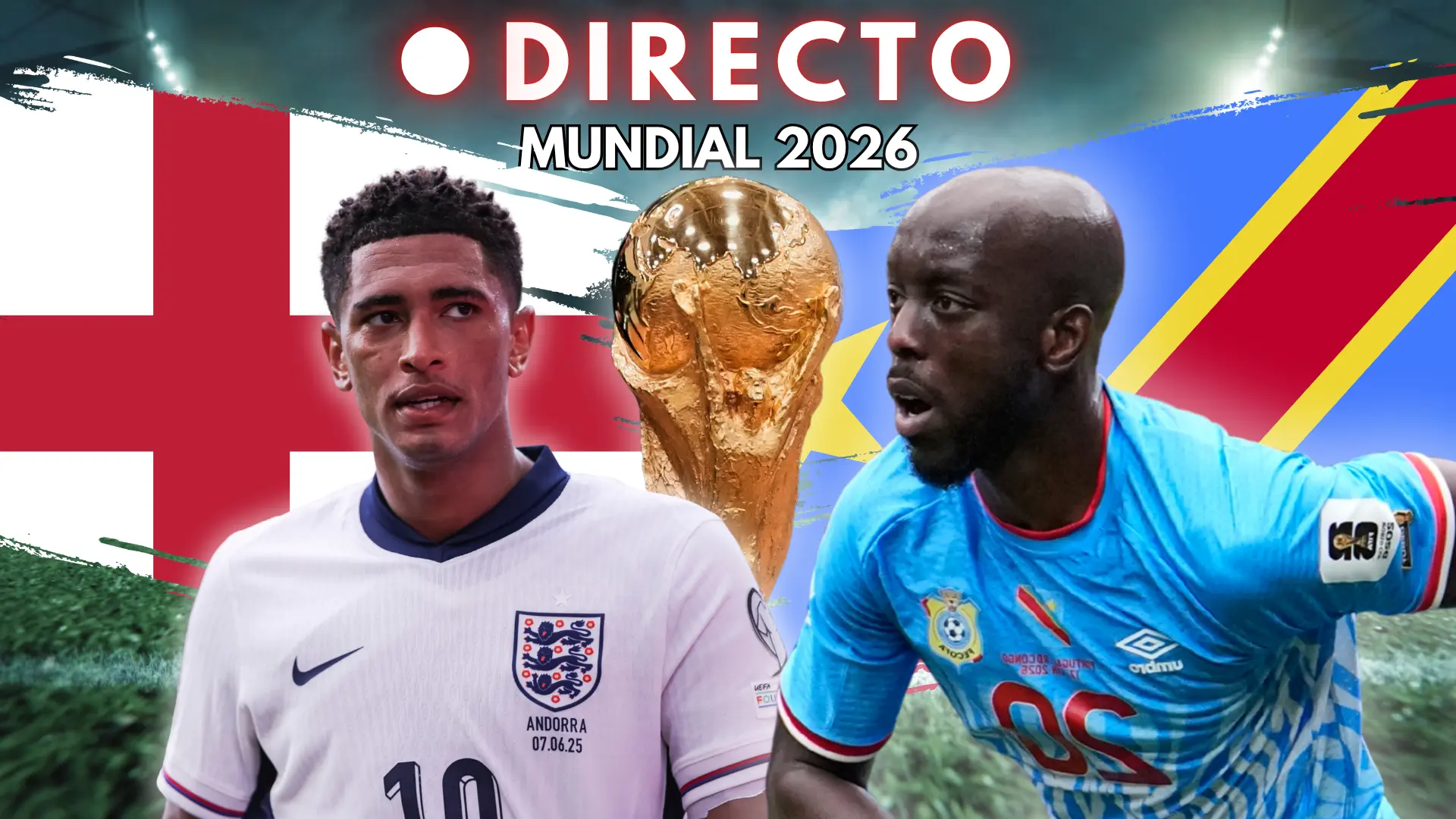 Inglaterra – RD Congo del Mundial 2026, en directo: goles, marcador y última hora de los dieciseisavos de final
