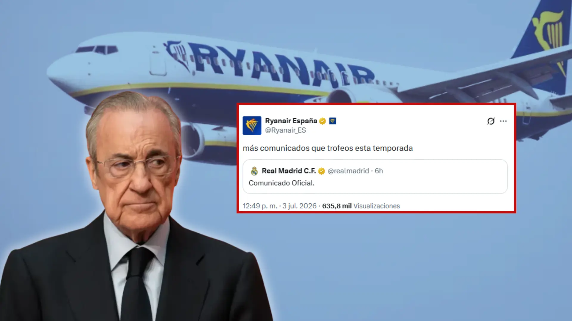 El vacile de Ryanair al Real Madrid en redes tras el desmentido de Enzo Fernández: «Más comunicados que títulos»