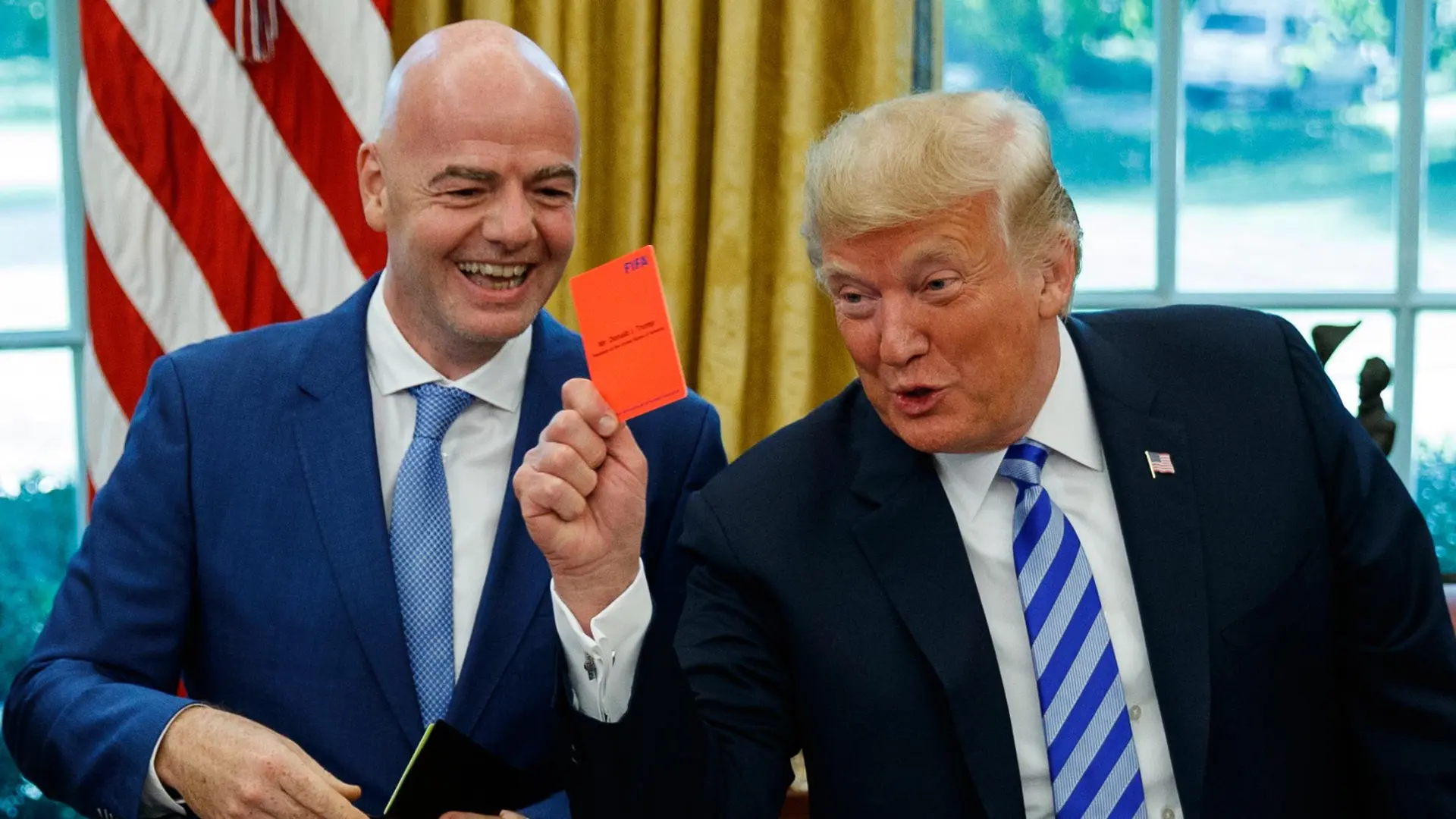 La Casa Blanca defiende la llamada de Trump a Infantino por el caso Balogun y ataca al árbitro: «Había sido investigado por amaños»