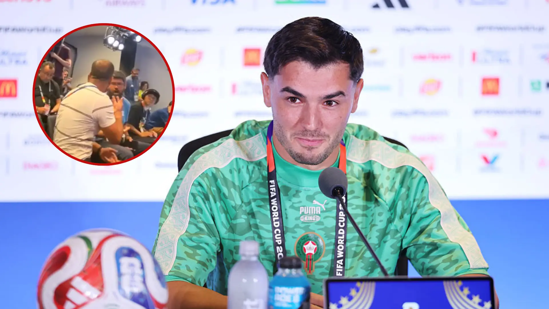 La rueda de prensa más surrealista del Mundial: dos periodistas se pelean delante de Brahim Díaz e interviene la seguridad