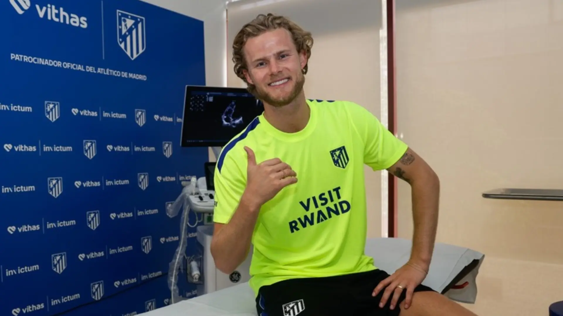 El Atlético de Madrid anuncia el fichaje del centrocampista danés Morten Hjulmand