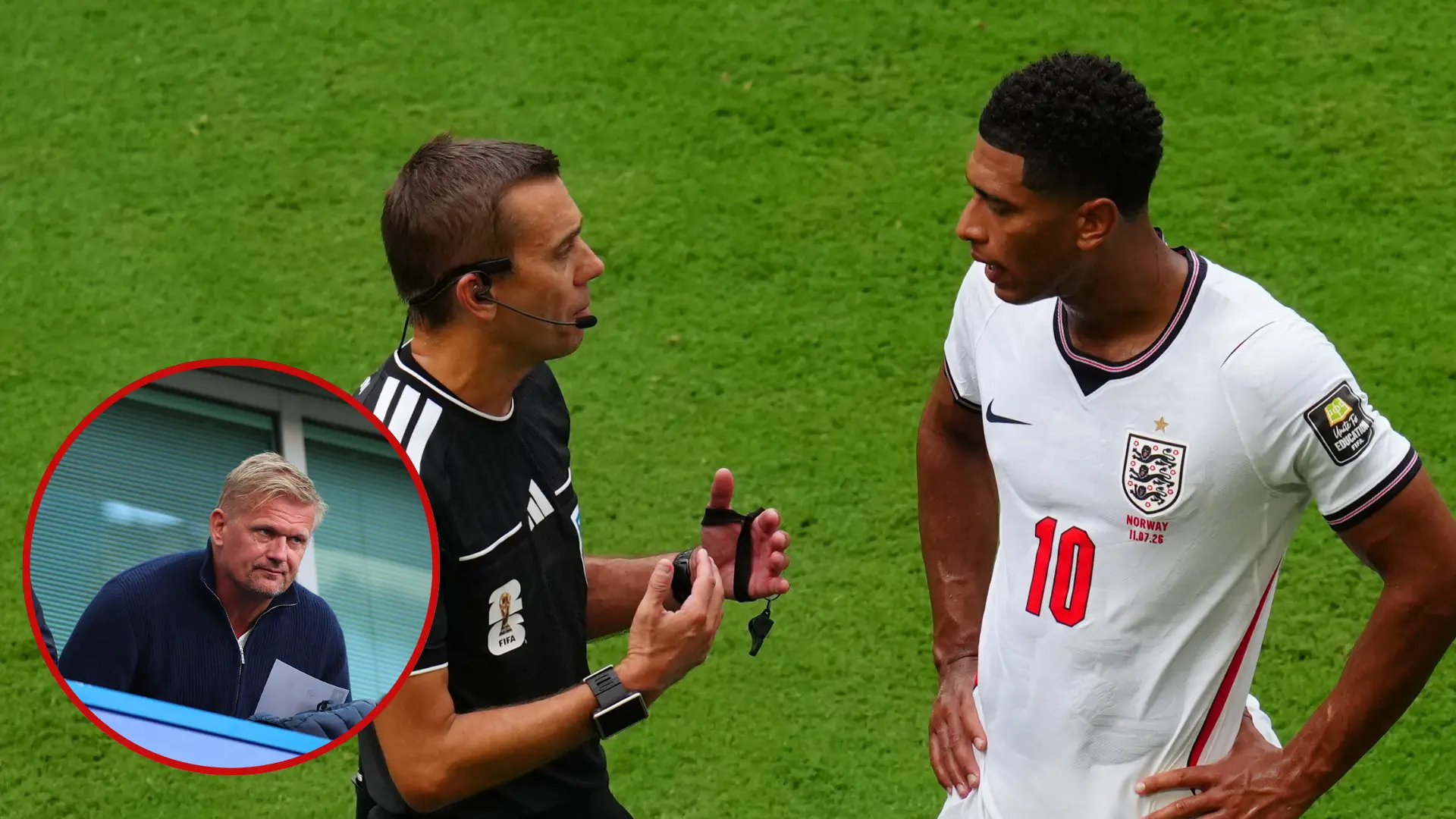 El padre de Haaland estalla en redes por el polémico gol de Inglaterra a Noruega: «Bien hecho, Bellingham y árbitro»