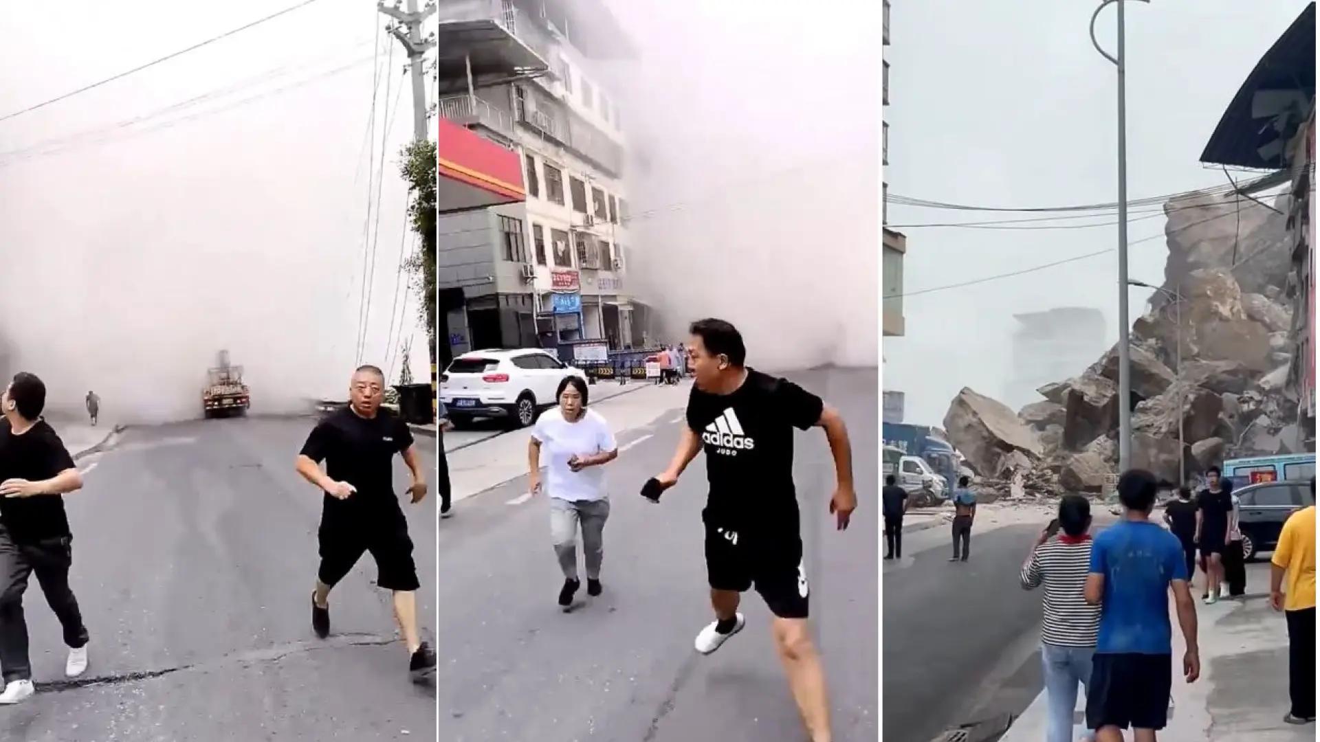 Las terroríficas imágenes de un corrimiento de tierras en China que ha causado al menos 8 muertos y decenas de desaparecidos