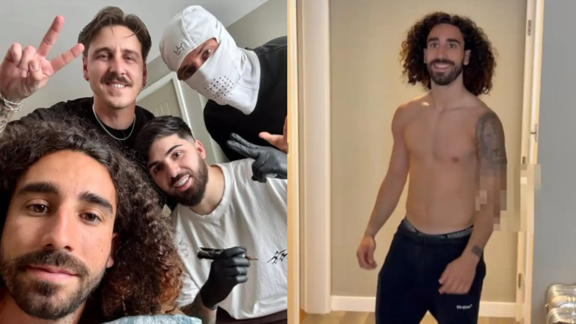 Cucurella cumple su promesa de tatuarse a Luis de la Fuente por ganar el Mundial
