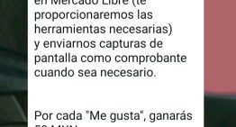 Así opera la estafa que ofrece dinero por dar «likes» en Mercado Libre