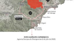 La Generalitat da por «estabilizado» el incendio originado en La Bisbal d'Empordà (Girona), que tardará unos días en ser controlado, y mantiene el cierre de Les Gavarres hasta el viernes 10 de julio