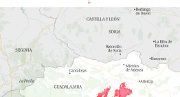 El incendio de La Mierla (Guadalajara) frena su avance a Soria y afecta ya a unas 29.000 hectáreas