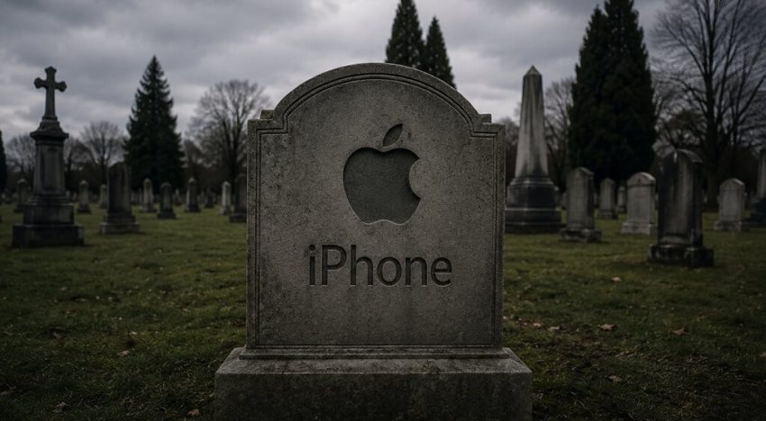 Microsoft se vino arriba y ofició un funeral real para el iPhone. Spoiler: no salió bien