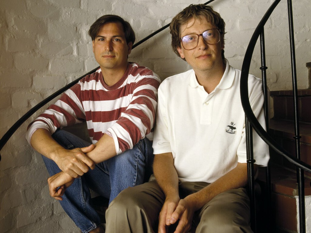 Estaba en horas bajas, pero Steve Jobs ya "ponía en su sitio" a Bill Gates: la entrevista fue en su casa y bajo sus condiciones